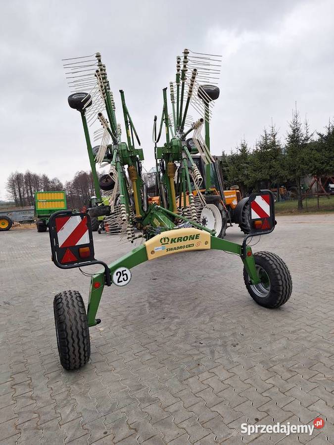 Zgrabiarka dwukaruzelowa Pottinger Krone Stan Zgrabiarki i przetrząsacze