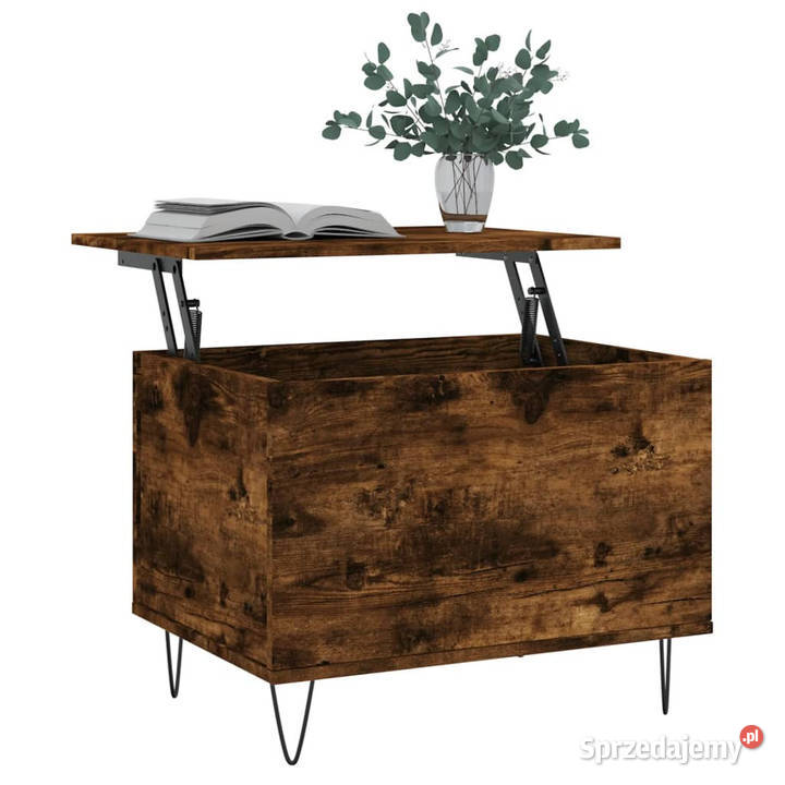 Stolik kawowy przydymiony dąb 60x445x45 WM830953