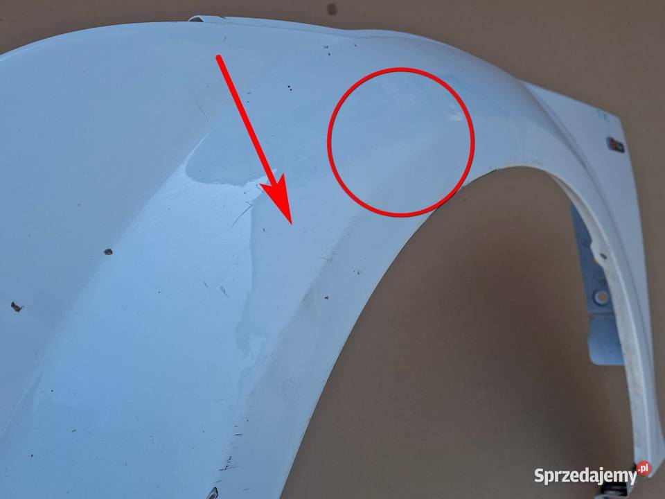 AUDI TT 8J BŁOTNIK LEWY PRZÓD PRZEDNI EMBLEMAT osobowe lubuskie Bieleń