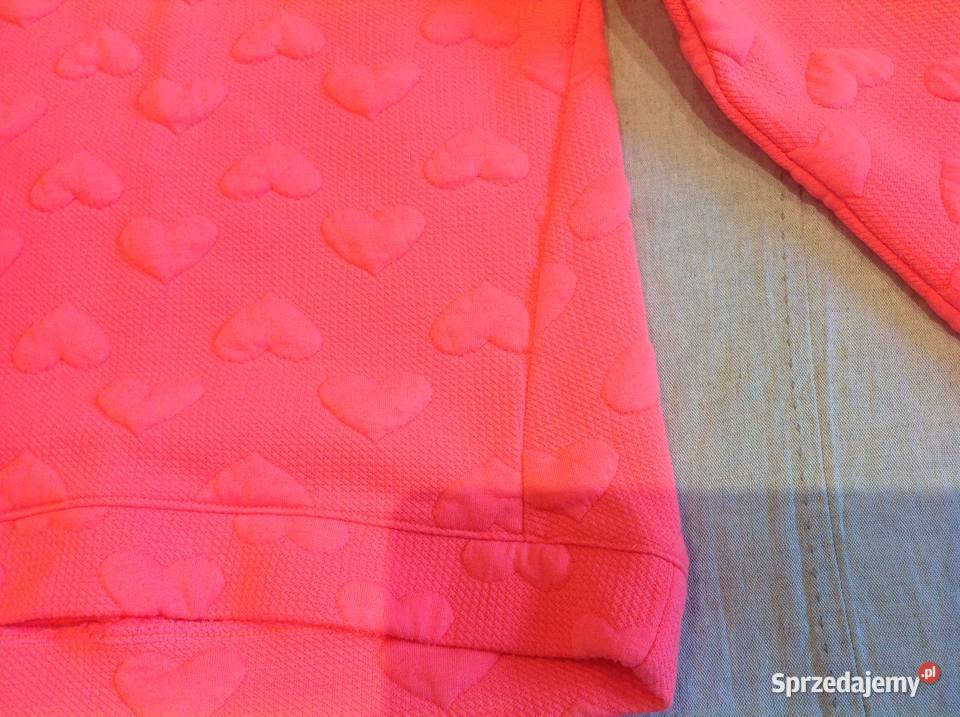 Bluza serca neonowa r 122126 68 lat j nowa Nowa Sól