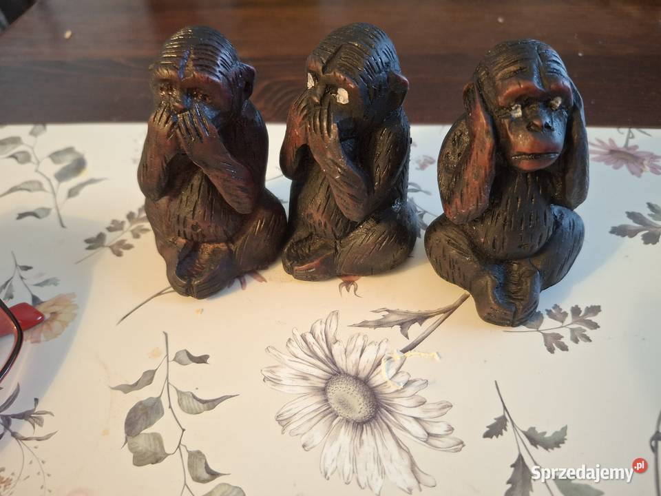 Małpki 3 Figurki i rzeźby Warszawa