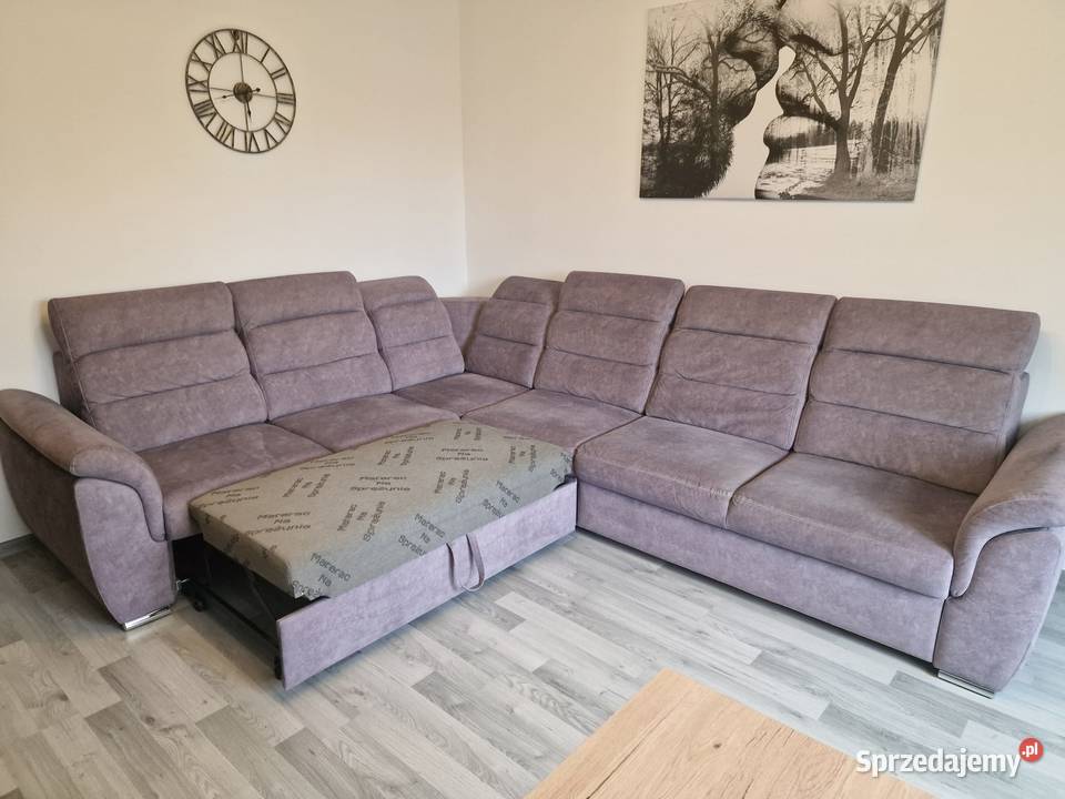 Duży narożnik z funkcją spania rogówka 100cm Rybnik
