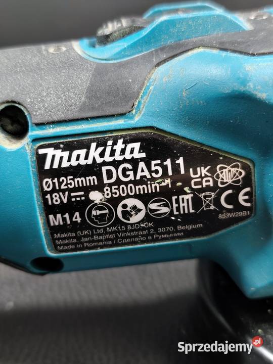 Akumulatorowa Szlifierka Kątowa Makita DGA511