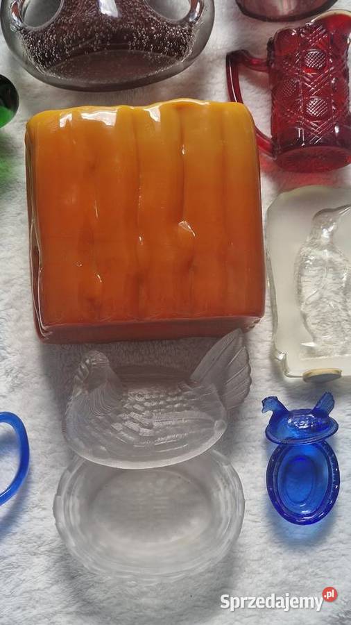 Szkło kolorowe prl 32 zestaw kryształy Kraków sprzedam