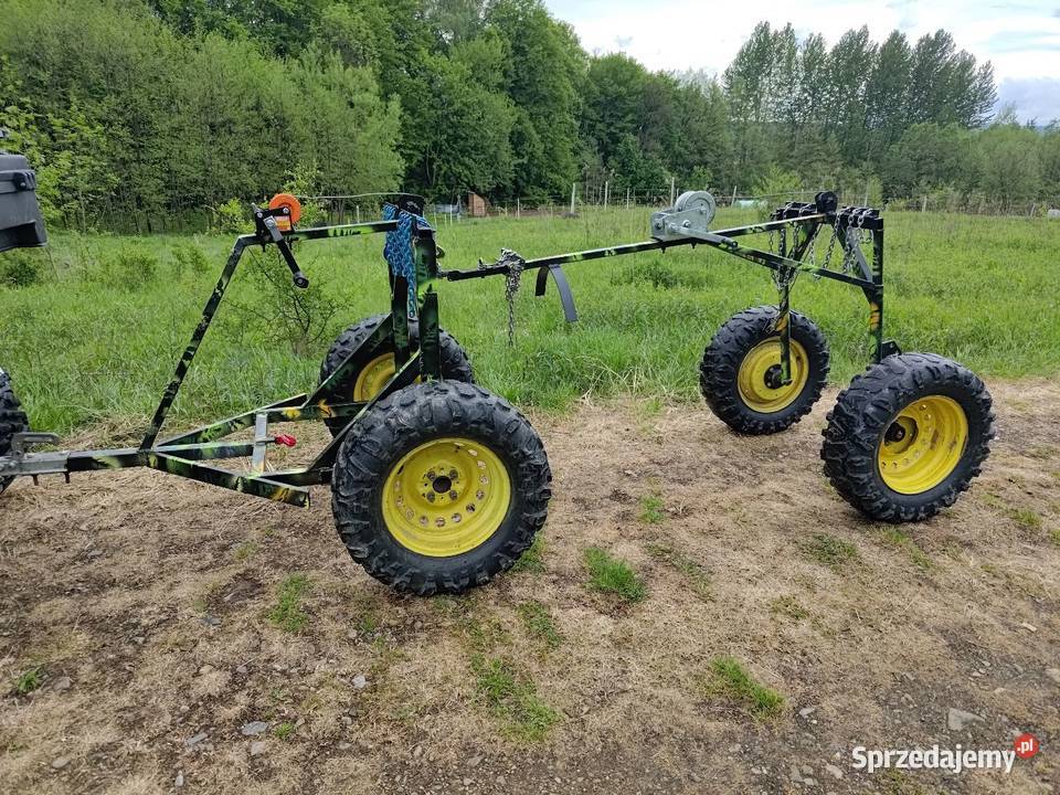 Przyczepka do drewna okrągłego wózek do bali