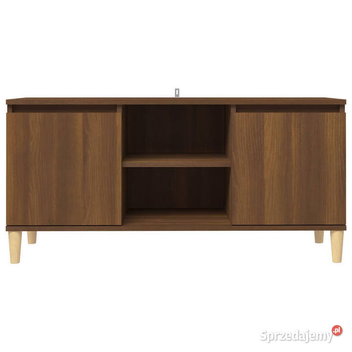 Szafka TV drewniane nóżki brązowy dąb 1035x35x50 Warszawa
