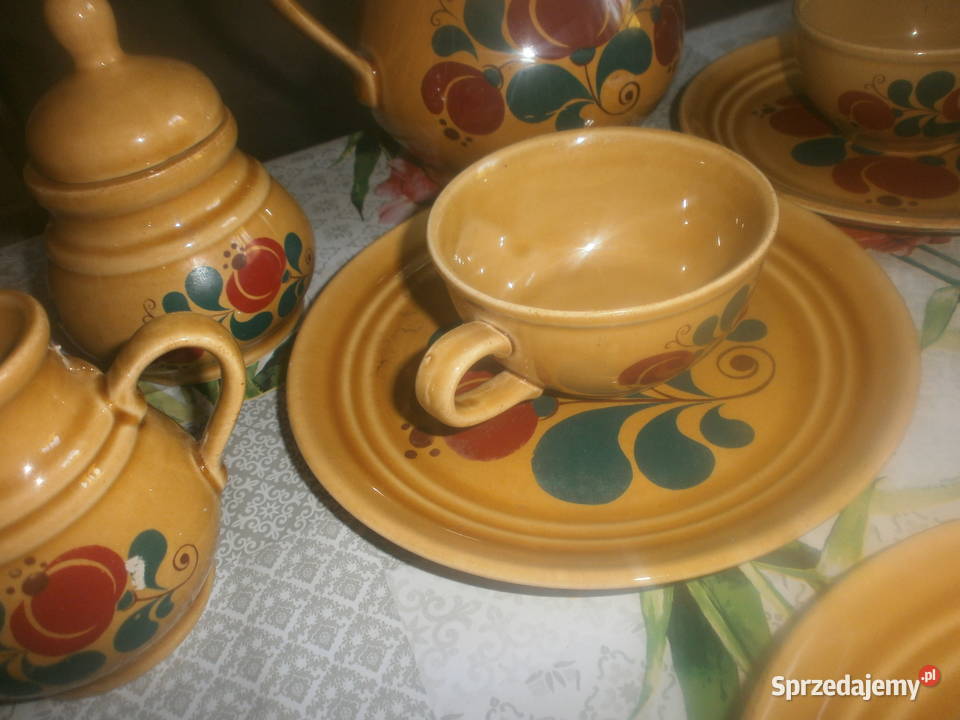 ładny komplet ceramika KATHRIN GDR