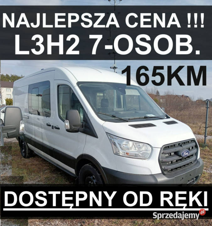 Ford Transit L3H2 165 Super Brygadowy 7osobowy 165KM Szczecinek