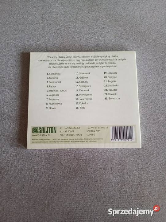 CD wiosenny ptaków śpiew nowa Szczecin sprzedam