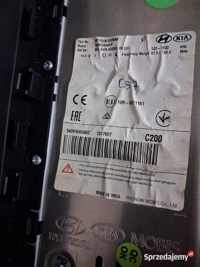 HYUNDAI 120 III 2020 radio bluetooth Europa Wyszogród