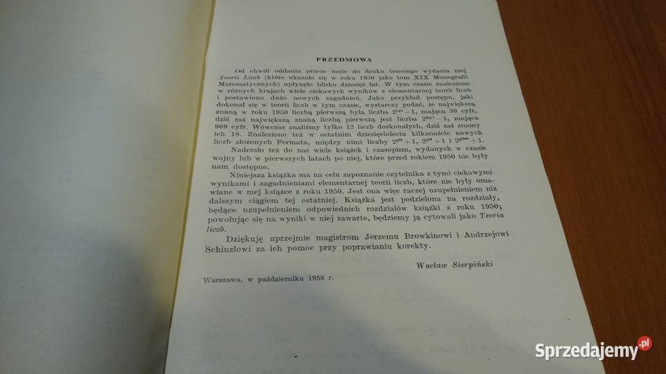 Teoria liczb cz 2 Monografie Matematyczne 38 sprzedam