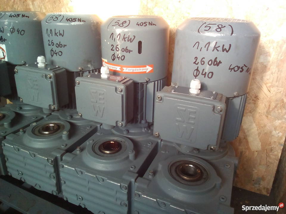 Motoreduktor 11 kW26 obr Leszno sprzedam