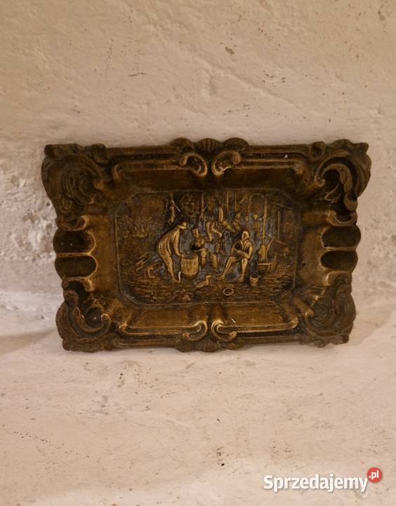 Kolekcjonerska POPIELNICZKA z mosiądzu z okresu Lublin