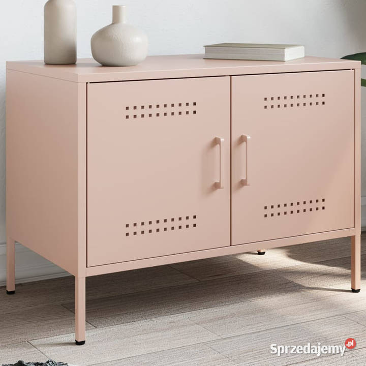 Szafka RTV różowa 68x39x505 stalowa WM842936 Warszawa