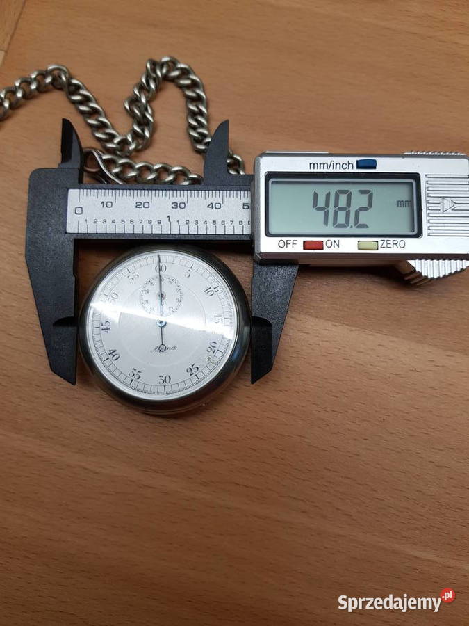 Szwajcarski kieszonkowy stoper Alpina WWI Chorzów