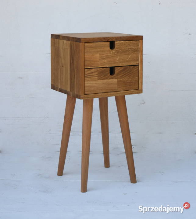 Stolik kawowy LOFT z szufladami na kółkach lite Mielec