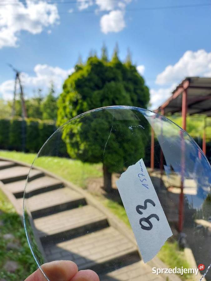 93 Szkło szyba wypukła starego zegara 157mm Antyki Tczew