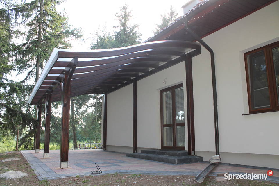 Konstrukcja wiaty 400 x 500 altana poliwęglan Architektura ogrodowa