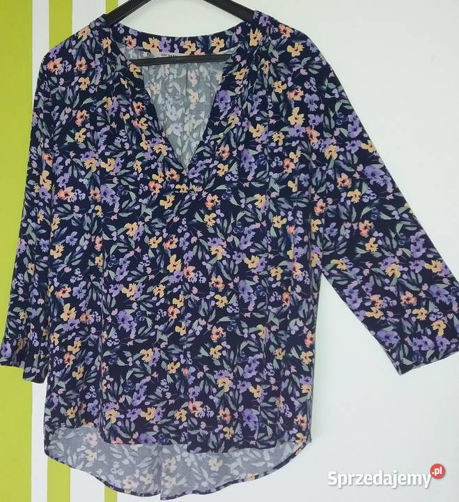 XL48 Kolorowa bluzka z nieco dłuższym tyłem Gliwice