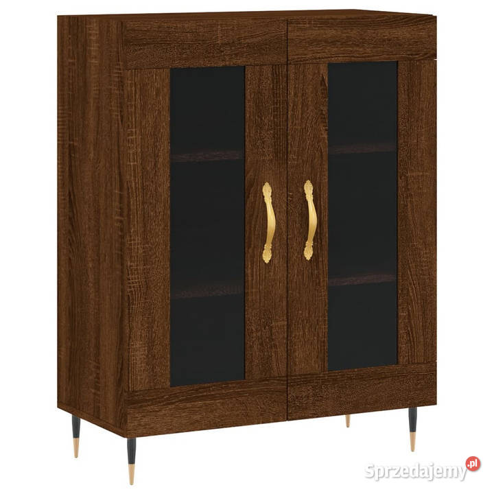 Witrynka brązowy dąb 695x34x180 materiał