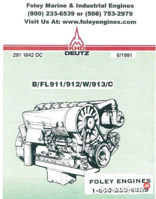 Deutz BFL911 912 912W 913 913C instrukcja napraw Kielce sprzedam