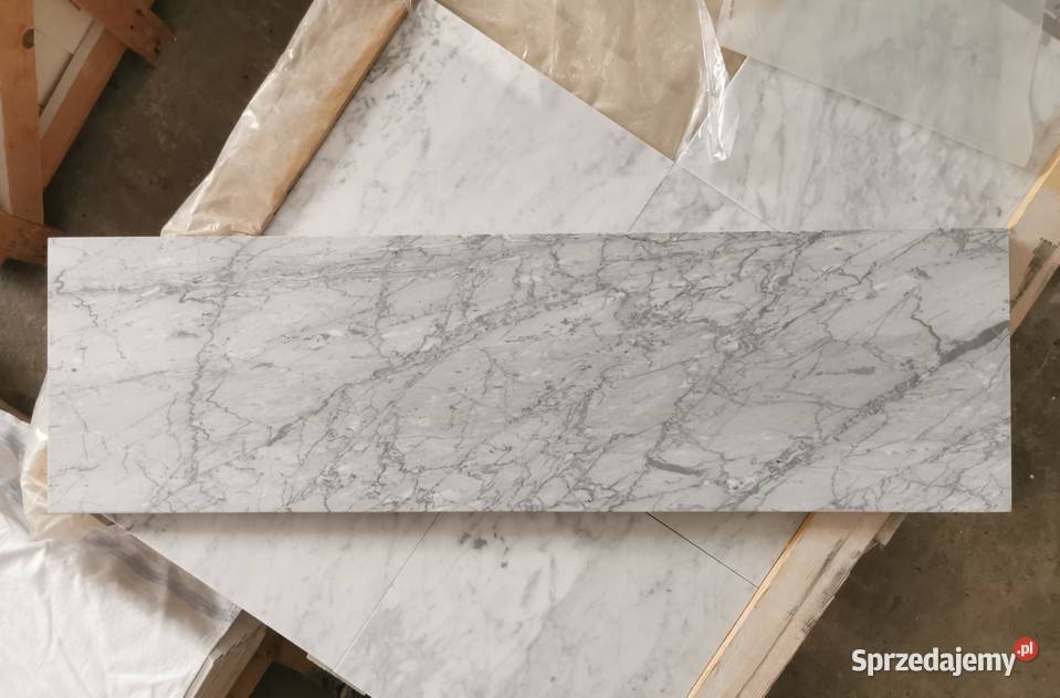 Stopnie Marmurowe Carrara Schody 35x120x3 wewnętrzne Poskwitów