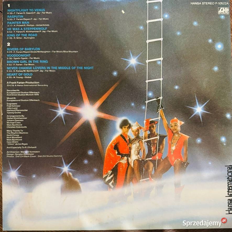 Boney M Nightflight To Venus EXEX Japan Obi LP Gdynia