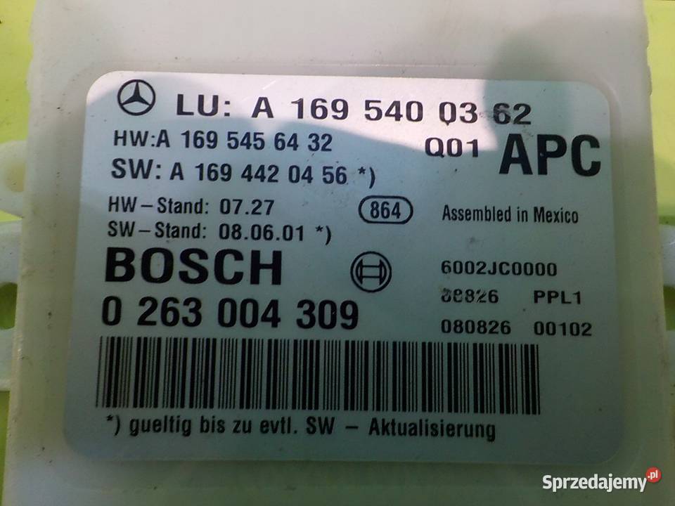 MERCEDES A W169 LIFT 17 B 08r 3D modul mazowieckie Suków