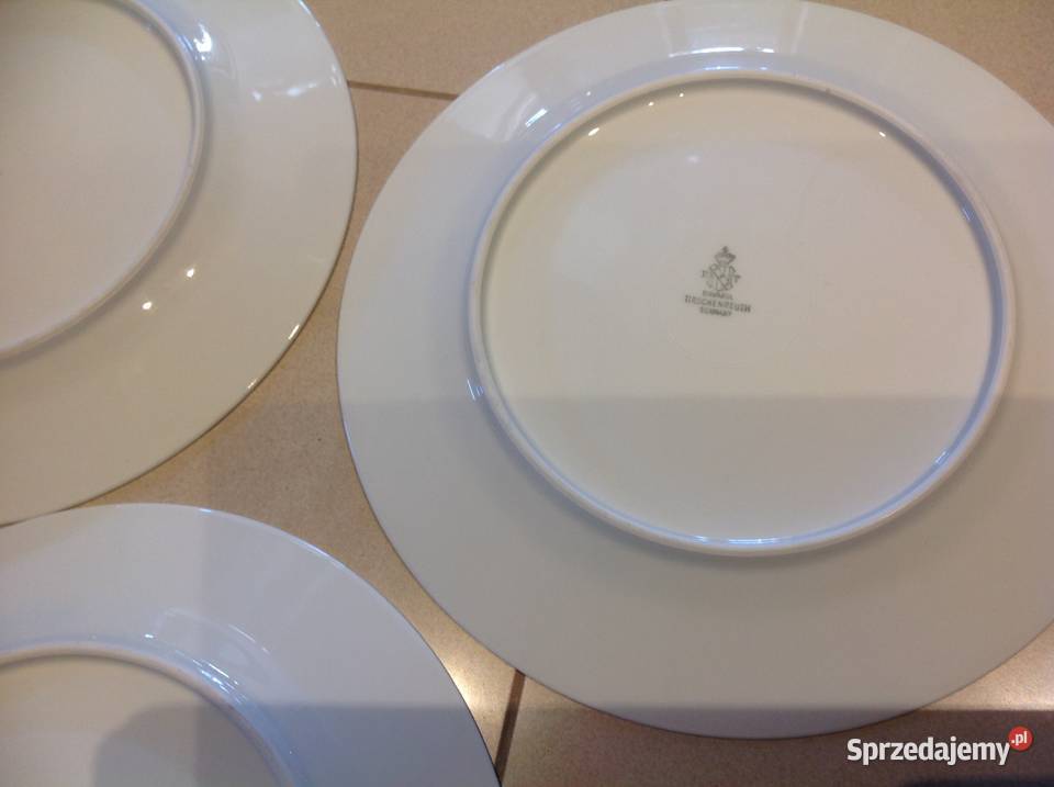 Duży Porcelanowy Talerz Motyw Myśliwski Stara Nowa Sól