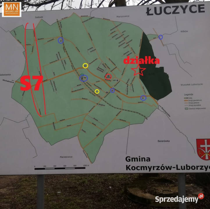 Działka do sprzedania 1558m2 Łuczyce Pod Lasem