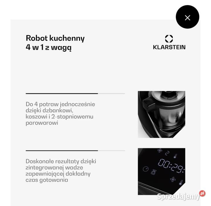 Robot kuchenny Klarstein Aria Smart ala AGD drobne śląskie Częstochowa