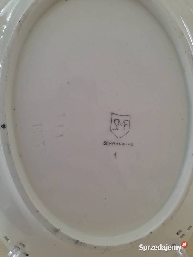 Kolekcjonerski półmisek Majolika SMF Schramberg Bogatynia