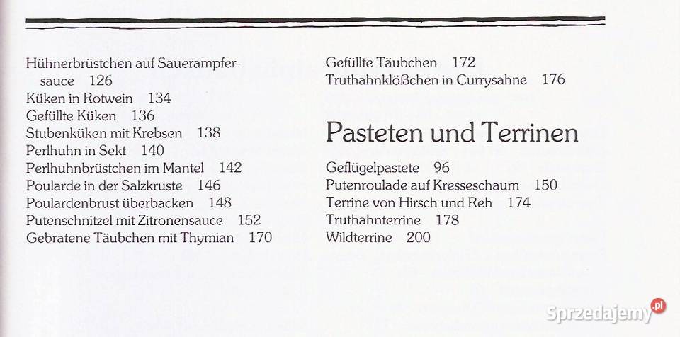 Kuchnia Niemiecka Nadrenia Dziczyzna 2 Książki Łódź