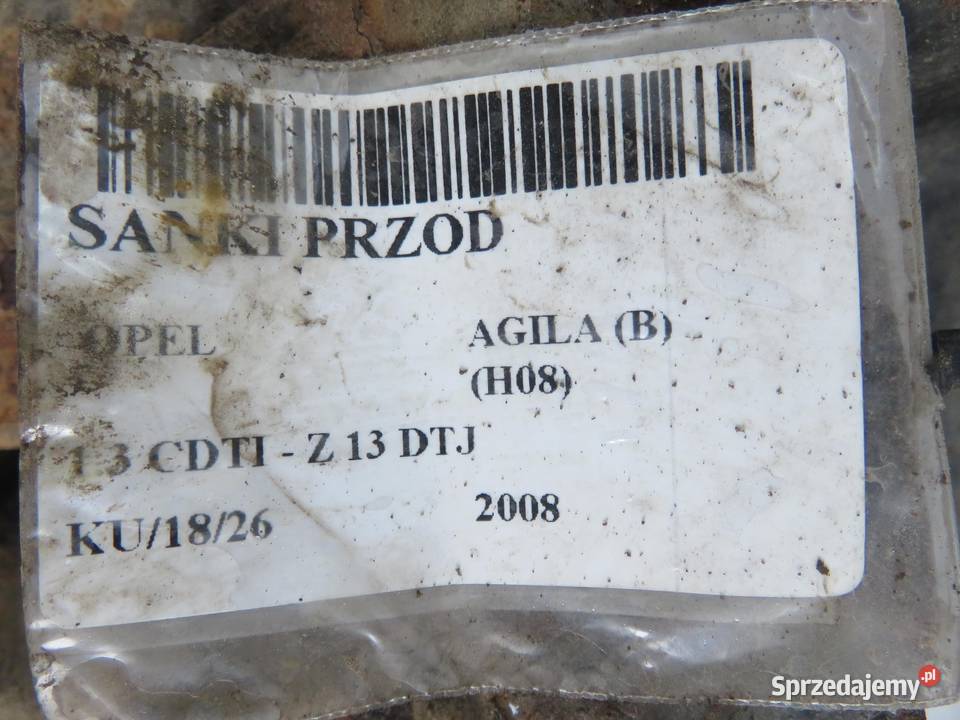SANKI PRZÓD OPEL AGILA B H08 13 CDTI Z 13 DTJ małopolskie sprzedam