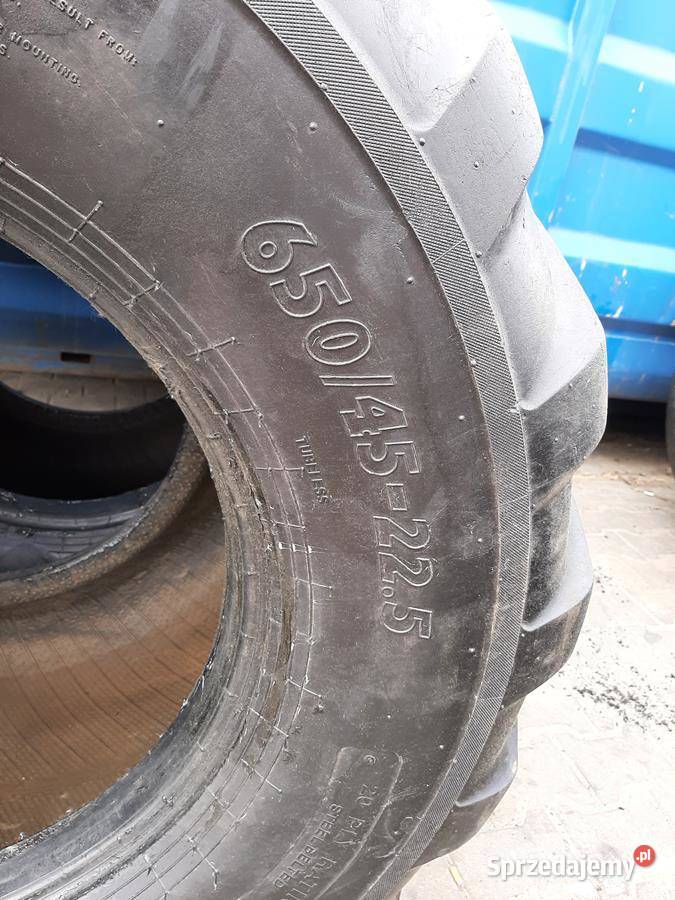 2x Opona używana rolnicza 65045225 65045R225 BKT 45 Zaścianki