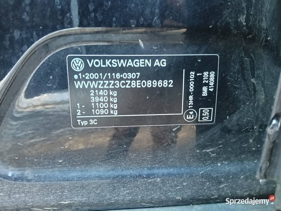 VW PASSAT B6 20 TDI 170 2007r ASR (kontrola trakcji) Słupsk