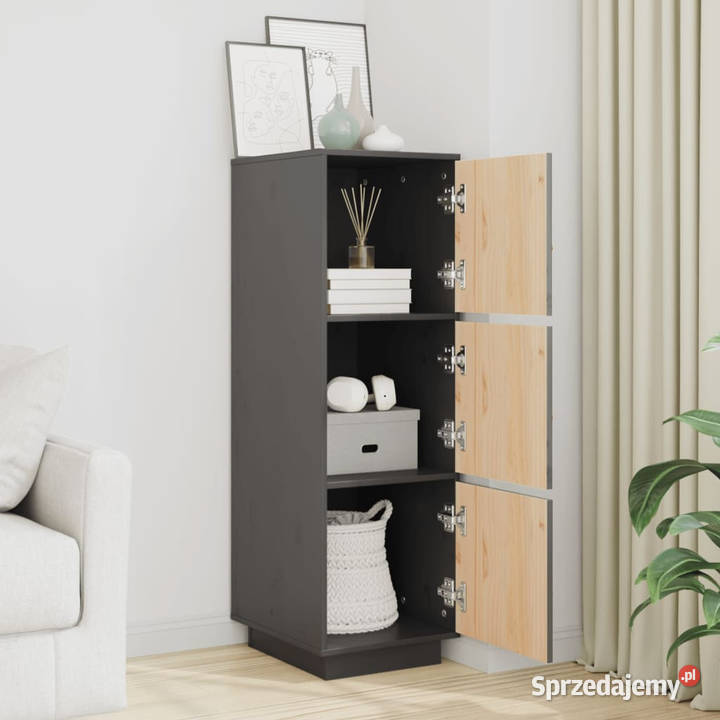 Szafka szara 34x40x1085 lite drewno sosnowe Warszawa