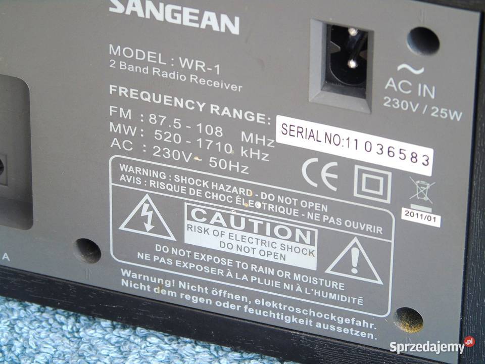 Radio Sangean WR1 sprawne WYSYŁKA Jasło