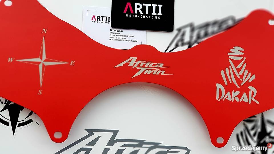 Forkshield METAL AfricaTwin ATS DGS KAD RED Piątkowiec