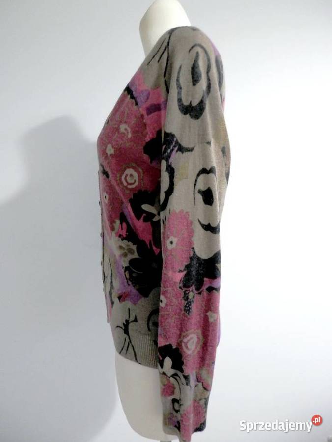 Sweter Kardigan Kaszmirowy 100 Kaszmir Włoski Łomża sprzedam