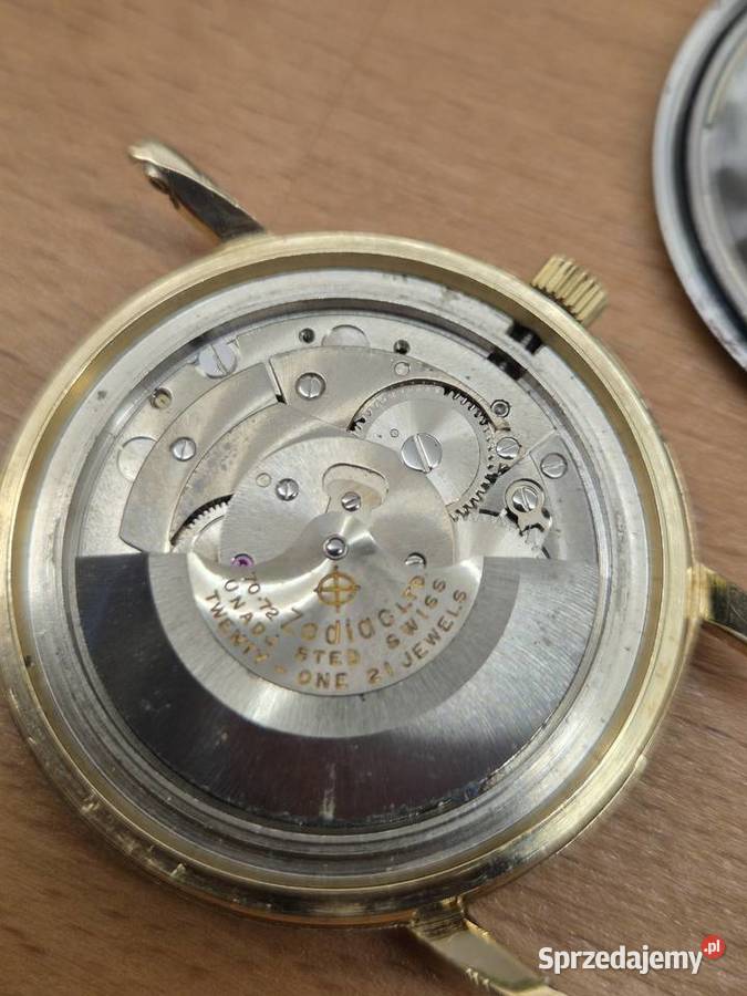 Złocony zegarek automatyczny vintage Zodiac Męskie sprzedam