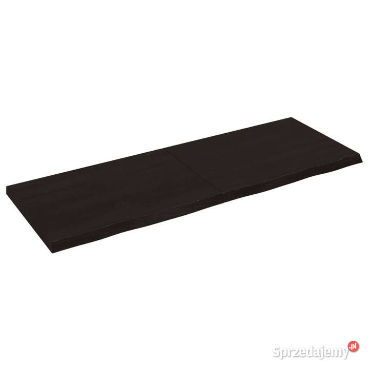 Blat stołu ciemnobrązowy 140x50x24 lite drewno sprzedam
