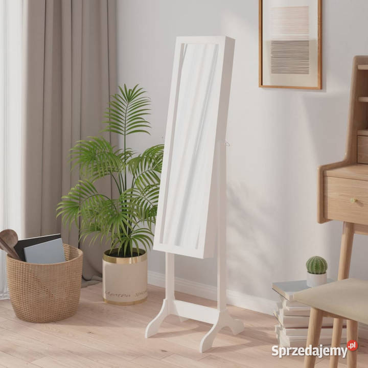 Lustro wolnostojące białe 34x37x146 WM351763