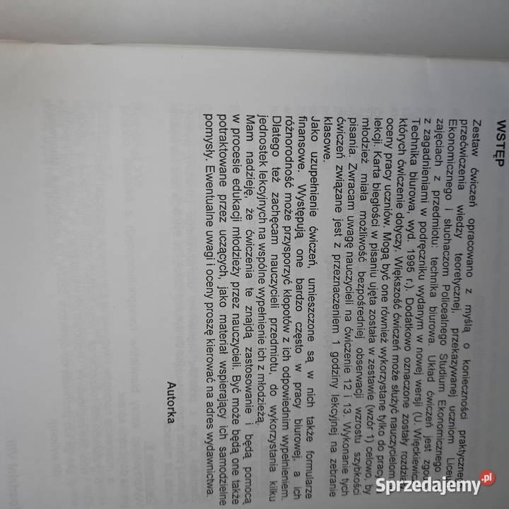 Technika biurowa podręczniki szkolne księgarnia tradycyjny podręcznik Warszawa