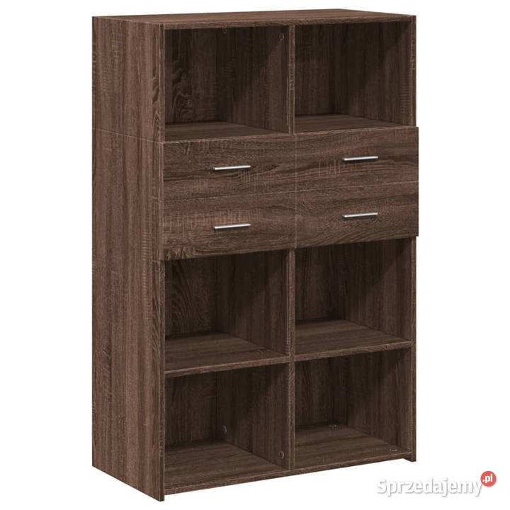Wysoka szafka brązowy dąb 80x425x124 WM3281391 mazowieckie