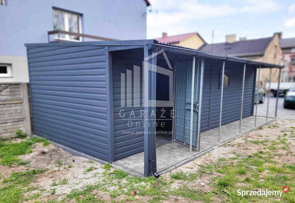GARAZ BLASZANY 35 x 7 spad w bok Brama uchylna 30m2 Sprzedaż dolnośląskie Legnica
