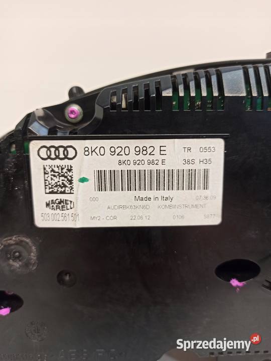 LICZNIK ZEGARY AUDI A4 B8 8K0920982E MPH RHD osobowe