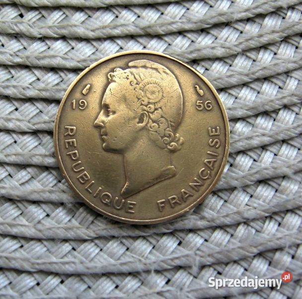 Francuska Afryka Zachodnia 10 Frank 1956r Numizmatyka Kalisz