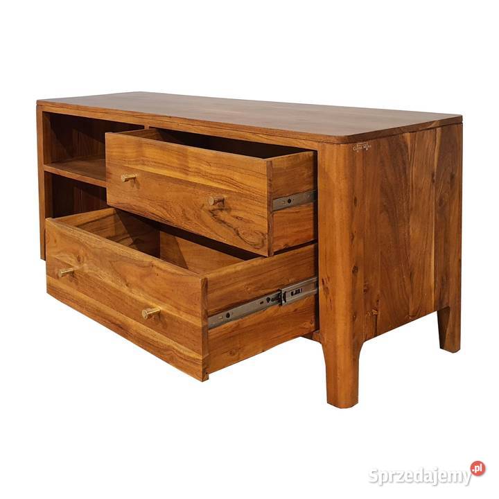 Szafka RTV drewniana MILANO 130 z szufladami i