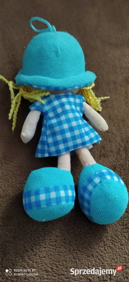 lalka szmaciana niebieska zabawka Poznań